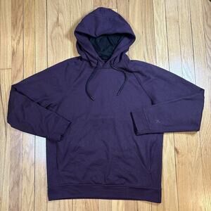Lululemon Hoodie Mens M Burgundy City Sweat Stretch Performance Run Gym LM3BC1S